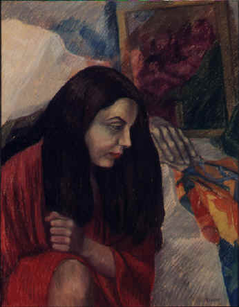 Le peignoir rouge
